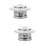 2Pièces Chapeaux De Silver Pour Extérieur Anti- 8