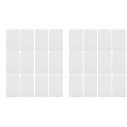 200Pièces Cartes Blanches De Message Portables Pour Usage