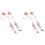 2Ensembles Ensemble Couverts Bébé Silicone Rose Ventouse Anti-Chute 1