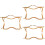 3Pcs Golden Metal Purse Frames Clutch Frames with Lock for Bag Making 6