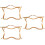 3Pcs Golden Metal Purse Frames Clutch Frames with Lock for Bag Making 7