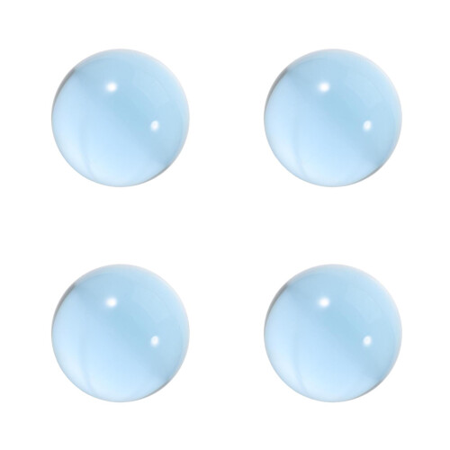 4Pcs Blue Resin Clear Juggling Balls Pro Grade Circus Props 1