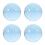 4Pcs Blue Resin Clear Juggling Balls Pro Grade Circus Props 3