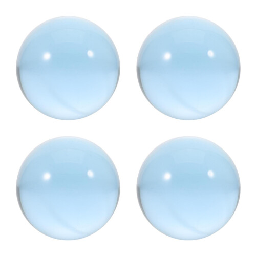 4Pcs Blue Resin Clear Juggling Balls Pro Grade Circus Props 2