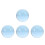 4Pcs Blue Resin Clear Juggling Balls Pro Grade Circus Props 4