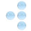 4Pcs Blue Resin Clear Juggling Balls Pro Grade Circus Props 5