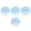 4Pcs Blue Resin Clear Juggling Balls Pro Grade Circus Props 6