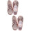 2Pièces Chaussures Danse Rose PU Mode Simple Et Confortable 7