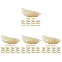 60Pièces Modèles De Raviolis Blancs En PVC Pour Décor Et Photo