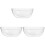 3Pièces Bol Transparent Réutilisable Décoratif Cuisine 1