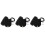 3Pcs DIY PU Handbag Making Kit Black Shoulder Bag Materials Craft Set 7