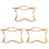 3Pcs Golden Metal Purse Frames Clutch Frames with Lock for Bag Making 1