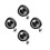 4Pièces Phare LED Scooter Électrique Accessoire Noir 5