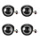 4Pièces Phare LED Scooter Électrique Accessoire Noir 8