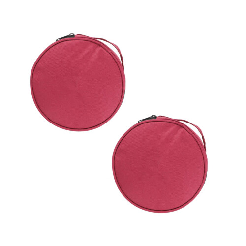 2Pièces Étui Rose Pour Bols Bouddhistes Compact Avec Coutures Robustes