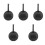 5Pièces Porte-Tees En Cuir Noir Compact Pour Accessoires Golf 4