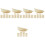 75Pièces Raviolis Miniatures Simulation PVC Pour Décor 5