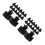 40Pcs Black Press Cap Replacement Water Bottle Lids Pe Leakproof 6