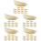 75Pièces Raviolis Miniatures Simulation PVC Pour Décor 7