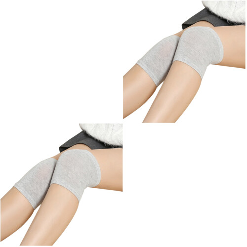 2Pièces Manchons De Genou Soutien Élastique Pour Sports 1