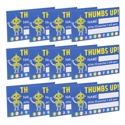 500Pièces Cartes Punch Créatives Pour Récompenser Élèves 1