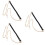 3Pcs Durable Black Metal Chain Strap with Buckles for Bags 7