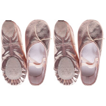 2Pièces Chaussures Danse Rose PU Mode Simple Et Confortable