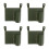 4Pièces Latérales Vertes En PU Pour Camping, Fauteuil 4