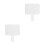 2Pièces Tableaux Portatifs Double-Face Blancs Pour Notation Et Jeu 5