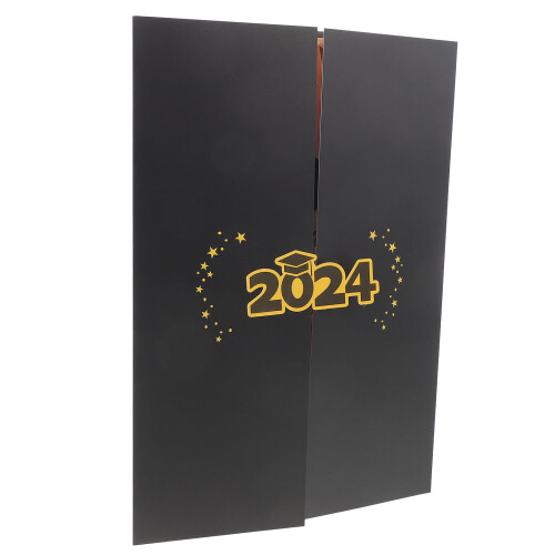 2Pcs Black Graduation Party Guest Book for Memory Keeping 2
