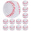 24Pcs White PU Baseballs Soft Small Training Balls for Kids Practice 2