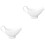 2Pcs White Ceramic Syrup Pitcher Small Creamer Container for Coffee 4
