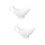 2Pcs White Ceramic Syrup Pitcher Small Creamer Container for Coffee 8