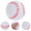 24Pcs White PU Baseballs Soft Small Training Balls for Kids Practice 10