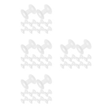 40Pcs Clear Plastic Wire Bobbins for Sewing Embroidery Compact Durable