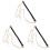 3Pcs Durable Black Metal Chain Strap with Buckles for Bags 1