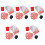 5Ensembles Kit Rouge Cartes Et 4