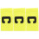 15Pièces Brassards Jaunes Nylon Portables 3