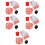 5Ensembles Kit Rouge Cartes Et 8