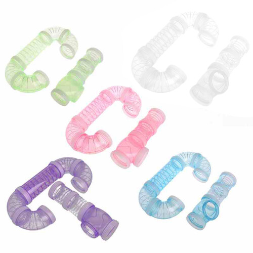 4Pièces Tunnel Rose Cage Hamster Pour Exercices Jeux 1