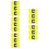 15Pièces Brassards Jaunes Nylon Portables 10
