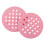 4Pcs Lightweight Pink Round Plastic Placemats Heat Insulation Mats 2