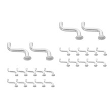 100Pcs Silver Zinc Coated Safety Pins for Pallet Rack Heavy Duty Clips