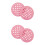 4Pcs Lightweight Pink Round Plastic Placemats Heat Insulation Mats 5