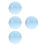 4Pcs Blue Resin Clear Juggling Balls Pro Grade Circus Props 1