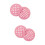 4Pcs Lightweight Pink Round Plastic Placemats Heat Insulation Mats 7