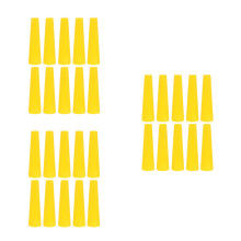 30Pcs Tangle-Free PVC Yarn Bobbins Yellow for Sewing and Craft Use