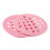 4Pcs Lightweight Pink Round Plastic Placemats Heat Insulation Mats 8