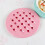 4Pcs Lightweight Pink Round Plastic Placemats Heat Insulation Mats 9