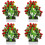 4Pcs Realistic Fake Fruit Tree Red Plastic Bonsai Indoor Decoration 5